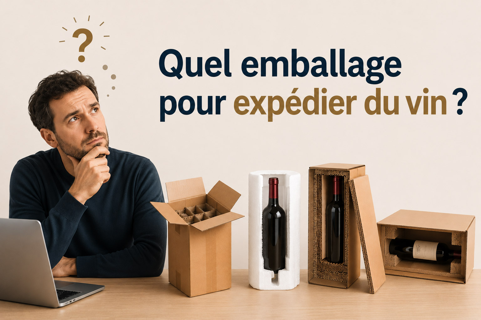 article calage carton ecologique pour emballage vin 2