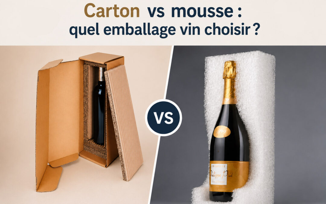 Carton ou mousse : quel emballage choisir pour expédier du vin ?
