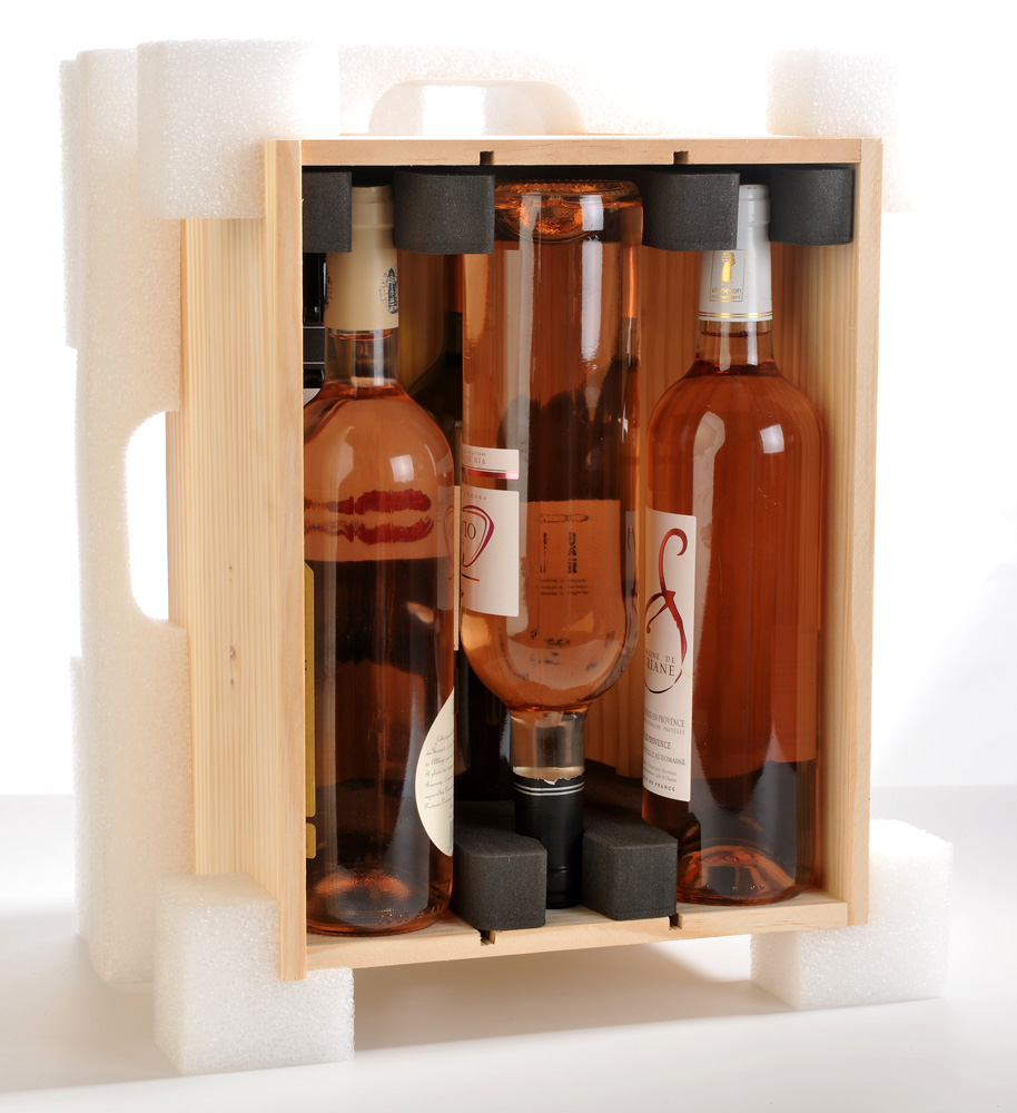 suremballage de protection pour étuis carton et bois