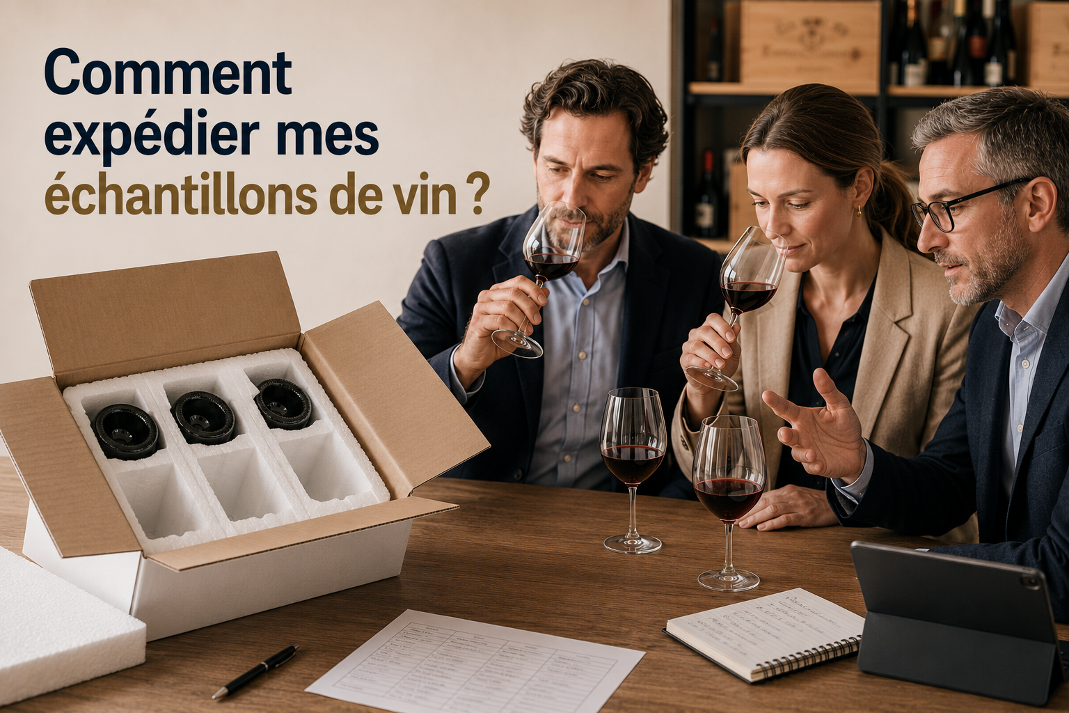 comment expedier mes echantillons de vin emballage bouteilles
